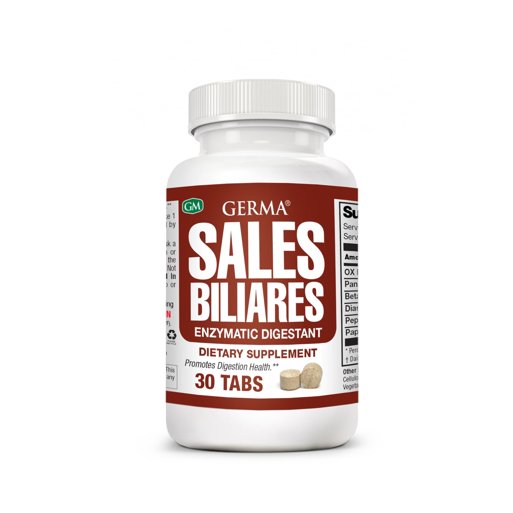 Germa Sales Biliares - Enzymatic Digestant - 30 Tabs