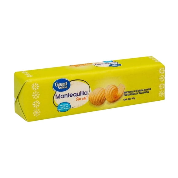 Mantequilla Great Value sin sal 90 g