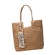 thumbnail image 5 of Bolso de hombro de paja para mujer, bolsa de regalo, bolso de playa de paja para ir de compras, trabajo, cumpleaños Caqui, 5 of 9