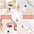 thumbnail image 5 of Handheld Magnifying Mirror, Double Sided Travel Magnifying Mirror with 30X/1X Magnification, 360°Adjustable Handle, Portable Multi-Purpose Makeup Mirror, Dorm Room Essentials for Girls, White, 5 of 8