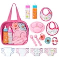 thumbnail image 1 of Set de alimentación para muñecas My Sweet Baby, de moda en color, con bolsa de juguetes, 13 unidades, 1 of 9