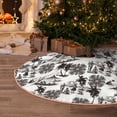 thumbnail image 5 of Rateoe Beach Pattern Christmas Tree Skirt with Ties , Christmas Tree Decorations, Farmhouse Christmas Decor Xmas Holiday Decorations-30", 5 of 6