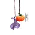 thumbnail image 2 of Handmade Halloween Pumpkin Witch Hat Rearview Ornament Crochet for Festive, 2 of 6