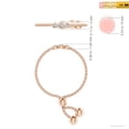 thumbnail image 4 of ANGARA Natural Diamond Three Stone Bolo Ring in 14K Rose Gold for Women (Size-1.85mm| Color-I-J| Clarity-I1-I2) | April Birthstone, Anniversary, Jewelry Gift for Women | Natural Diamond Ring, 4 of 8