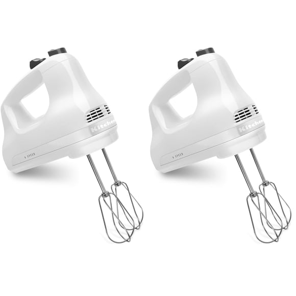 Batidora de mano KitchenAid 5 Ultra Power Speed KHM512 - Blanca x2