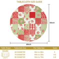 thumbnail image 3 of Pioneer Flower Floral Print Pattern Round Tablecloth 60 X 60 Inch, Wrinkle Resistant Wipeable Table Cloth for Kitchen Dining Picnic Patio Party, 3 of 6