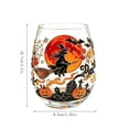 thumbnail image 4 of AuroraX Halloween Cups Plastic Witches Glass Coffee Cups with Lids,Personalized Funny Clear Gift for Halloween Holiday, 4 of 8