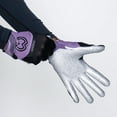 thumbnail image 3 of Massov EVO2 Women's Football Gloves, Purple and Silver, Large, 3 of 5