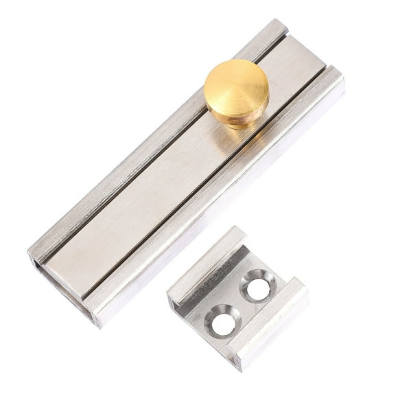 PENIKOKO 1 Set Zinc Alloy Automatic Latch Lock Silver Heavy Duty for Door Lock Bathroom Locking