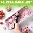 thumbnail image 3 of Ice Cream Scoop,Black Aluminum Ice Cream Scooper,7.3 Inches One-Piece Design Nonstick Cookie Spoon,Durable,Easy to Clean, 3 of 7