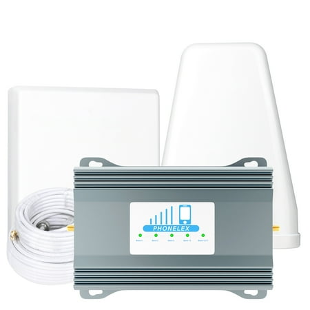 PHONELEX Cell Phone Signal Booster | Up to 5000 Sq ft | For All US Carriers-Verizon ATT T-Mobile&More| 5G 4G 3G LTE | Cell Phone Booster for Home & Office, Rural Area| FCC Approved Cell Phone Repeater