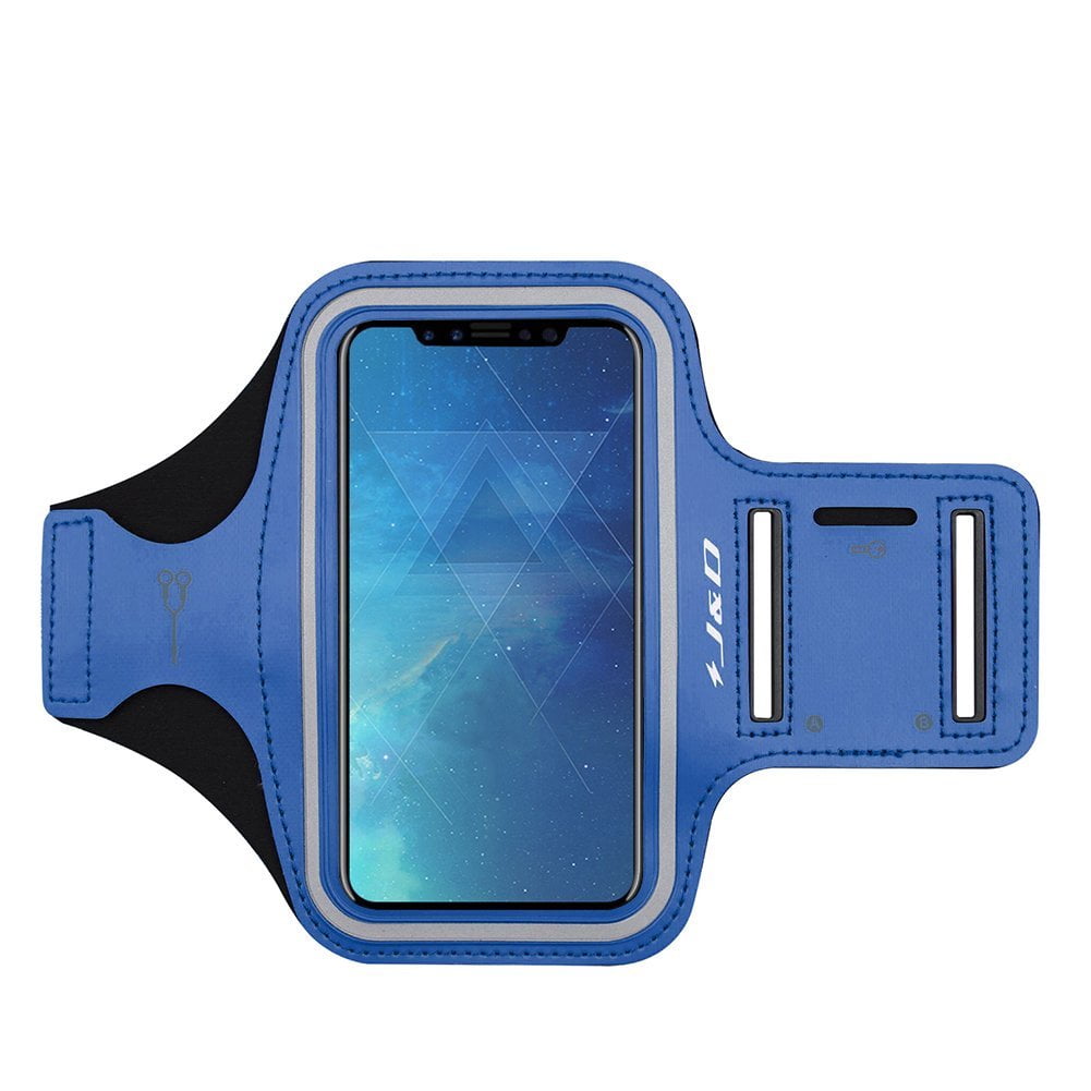 iPhone X Armband, J&D Sports Armband for Apple iPhone X / 10, Key holder Slot, Perfect Earphone