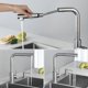 thumbnail image 2 of Kitchen mixer with extractable spray 360 rotating kitchen faucet with 2 jets to choose from High quality brushed steel taps, 2 of 5