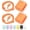 Orange, variant on Type C Fast Charging Block with 6FT Charging Cable, Compatible with iPhone 15,16,17, Plus, Air, Pro Max and iPad Pro