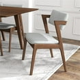 thumbnail image 6 of Adams 9-Piece Solid Wood Walnut Dining Room&Kitchen Furniture Set, 6 of 6