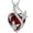01_Jan._Garnet, variant on Infinite Heart Pendant Sterling Silver Butterfly Necklace for Women Jewelry Gift with Birthstone September Created Sapphire