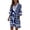 F-689Navy, variant on ZHOGXU Women's Dresses Summer Short Sleeve V Neck Striped Print Comfortable Breathable Loose Fit Dress With Pockets For Everyday Wear,Navy,L