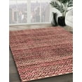 thumbnail image 3 of Ahgly Company Machine Washable Indoor Rectangle Abstract Fire Brick Red Area Rugs, 7' x 9', 3 of 7