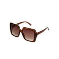 thumbnail image 2 of Time and Tru Women's Square Brown Sunglasses, 2 of 3