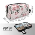thumbnail image 3 of Uemuo Rose Flowers Pattern Portable Toiletry Bags with Handle, Waterproof travel Make up Bags for Women, Large Capacity Travel Cosmetic Bags, 3 of 9