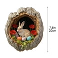 thumbnail image 2 of YingYouFu Easter Ornaments Garlands Home Decorations Pendants Wreath with Eggs and Flowers for Wall Door Window Mantel Spring Display, 2 of 5