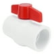 thumbnail image 2 of Válvula de bola, válvula de bola de PVC Accesorios para tuberías de agua cerradas Válvula de bola de PVC resistente y resistente, 2 of 8