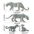 thumbnail image 3 of Fridja Colorful Simulation Mini Snow Leopard Animals And Small Animals Suit Model Ornaments, 3 of 7