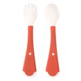 thumbnail image 2 of 2Pcs Baby Spoon Fork With Storage Box,Portable Infant Feeding Food Fork Spoon NonSlip Baby Tableware Set, Baby Food Tableware For Travel, Camping, Holiday, 2 of 7
