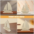 thumbnail image 4 of 8Pcs Sailboat Model Craft Kit for Kids Diy Activities Home Decor Beige Wood Clay, 4 of 9