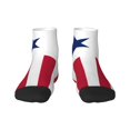 thumbnail image 7 of Women Men Athletic Socks Flag Of Liberian Cushioned Quarter Ankle Socks, 7 of 7