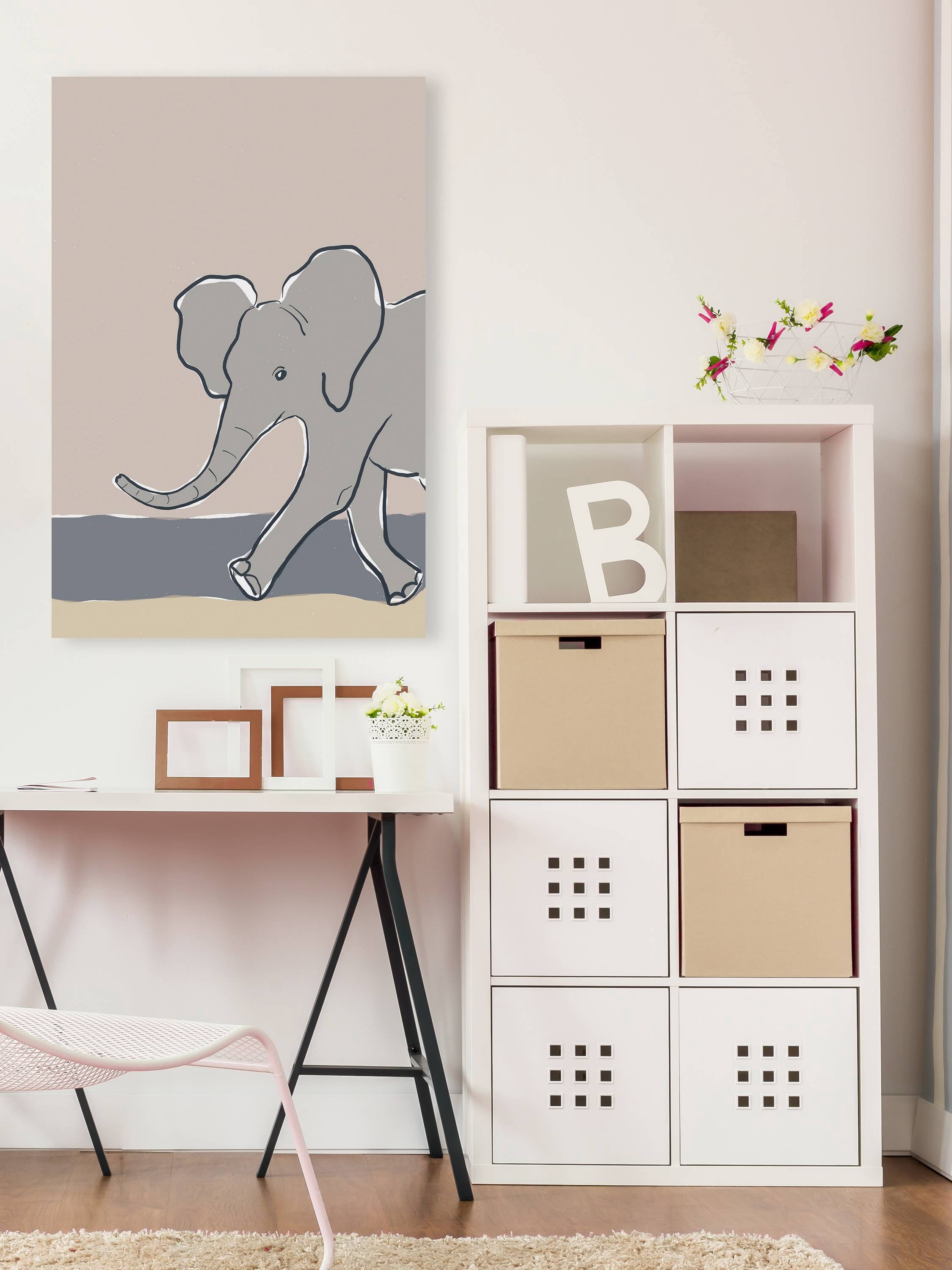 Marmont Hill Pastel Zoo III Canvas Wall Art