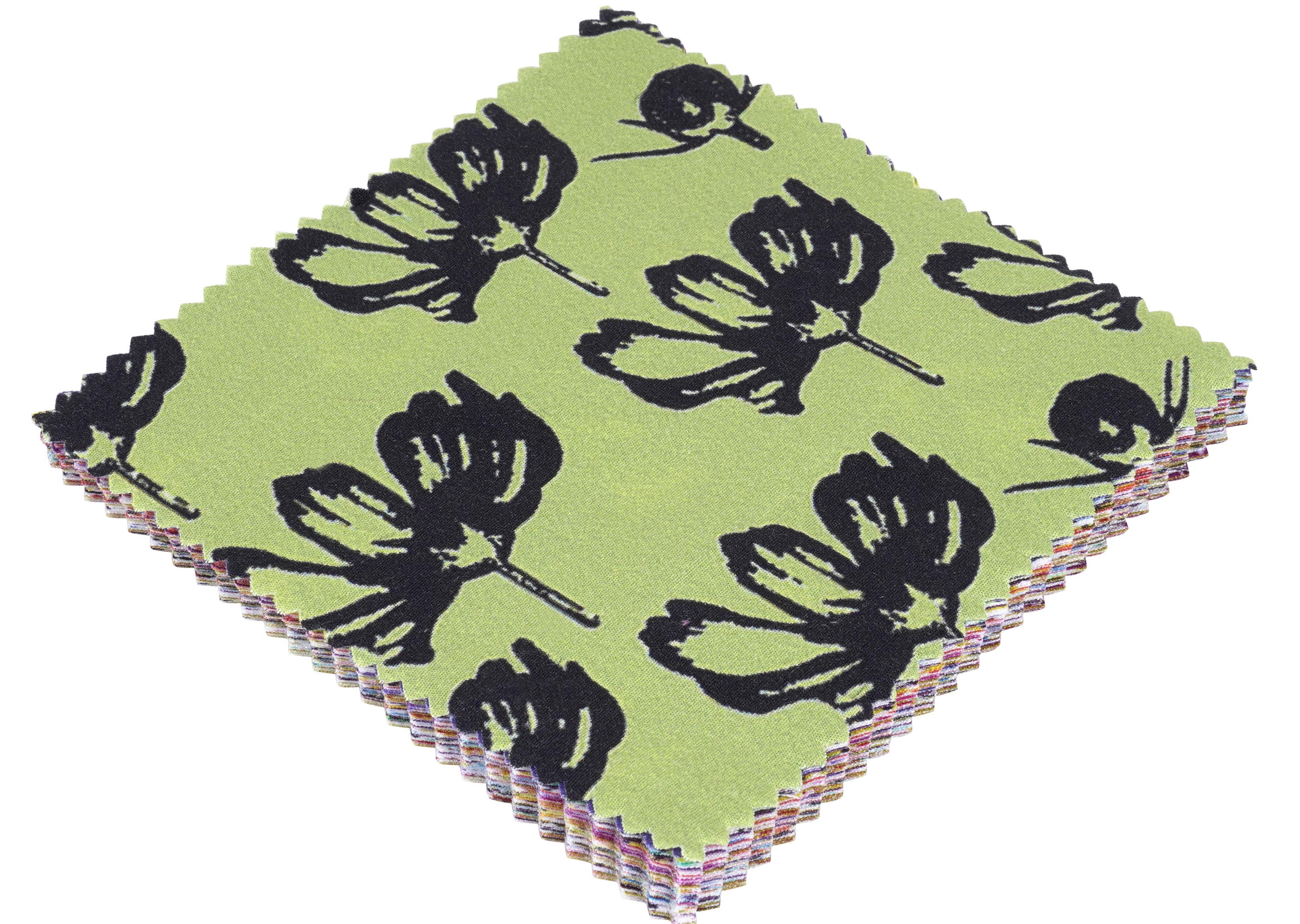 Soimoi Precut 10-inch Block Prints Cotton Fabric Bundle Quilting Squares Charm Pack DIY Patchwork Sewing Craft- Multicolor