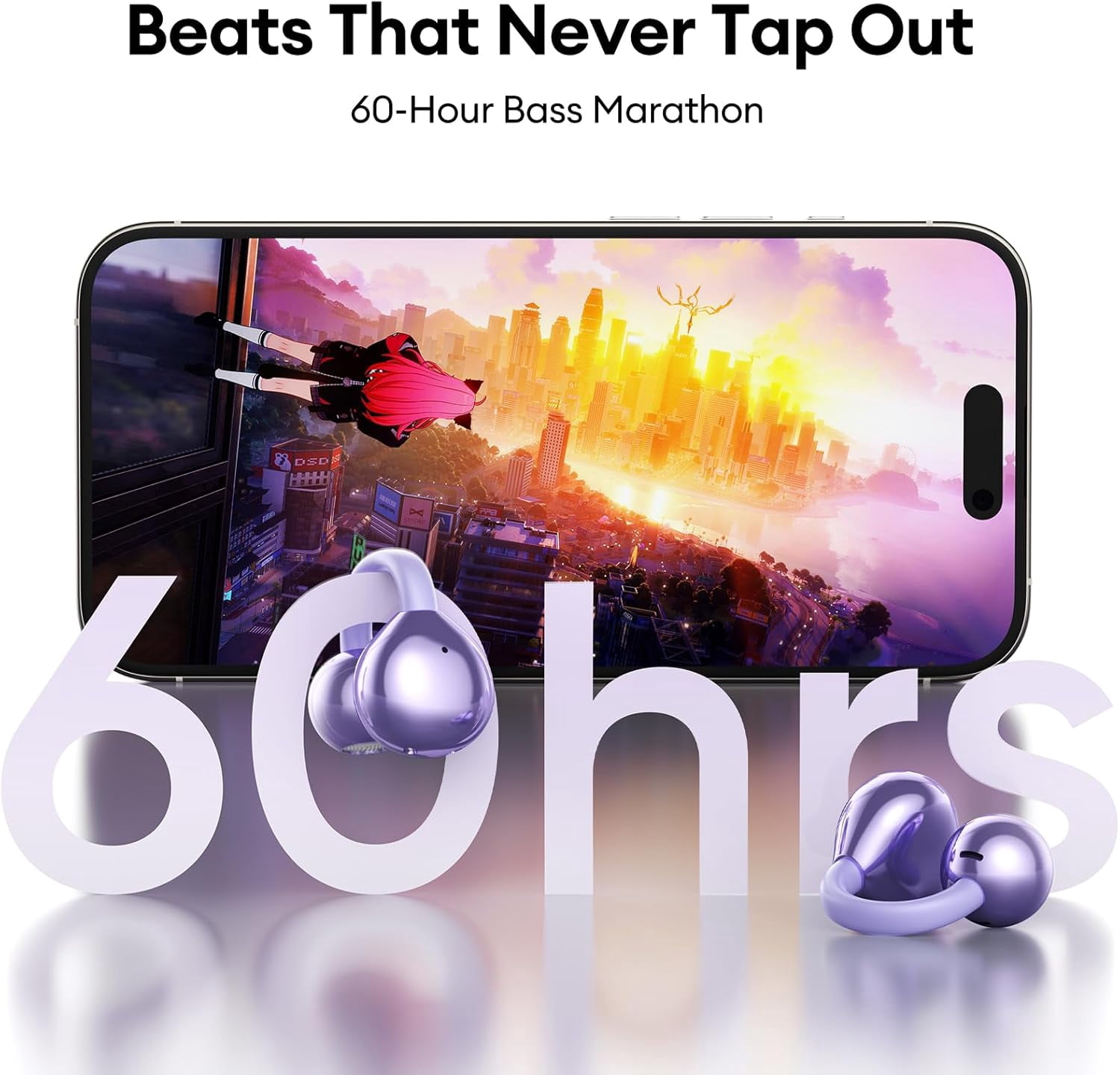 M100 Clip On Ear Headphones AI Open Ear Earbuds Wireless Bluetooth 5.4, Clip On Earbuds with LCD Touchscreen, Lightweight Comfort Open Ear Headphones for Sports, Fitness, and Workouts