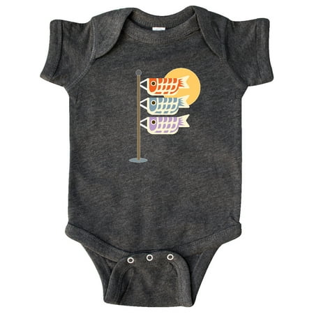 

Inktastic Japanese Carp Fish Flags Gift Baby Boy or Baby Girl Bodysuit
