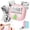 D20 PINK, variant on HKHKPI Mini Printer, Bluetooth Portable Inkless Thermal Pocket Sticker Printer with 3 rolls, Sticker Maker Machine for Notes Journal Kids Gift