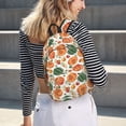 thumbnail image 5 of Lsque Autumn Pumpkins Pattern Canvas Daypack, Durable Backpack, High-quality Versatile Backpack,Vintage Compact Backpack-Medium, 5 of 6