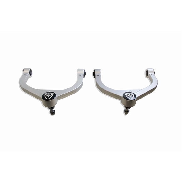 MaxTrac Control Arm 352700 Boxed; Non Adjustable; Silver; Forged Aluminum; With Uniball Ball Joints; Set Of 2