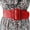Red, variant on Women Belt Stretch Dresses Belt Elastic Vintage Waist Belt Buckle for Women and Girls Spring and Summer Decorative Dress Wide Waist Seal with Skirt Coat Belt Candy Elastic Elastic Waist Closed