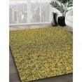 thumbnail image 3 of Ahgly Company Machine Washable Indoor Round Transitional Yellow Area Rugs, 3' Round, 3 of 7