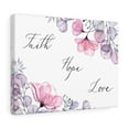 thumbnail image 5 of Scripture Walls Faith Hope Love Flowers Bible Verse Canvas Christian Wall Art Ready to Hang Unframed, 5 of 16