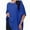 Blue, variant on Women's Oversized Short Sleeve Crewneck T-Shirt - Casual Basic Tee, Summer Comfort Top, Relaxed Fit Shirt