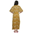 thumbnail image 3 of Moomaya Robe Kaftan d'Été pour Femmes en Coton à Boutons, Manches Kimono, Maternité, 3 of 5