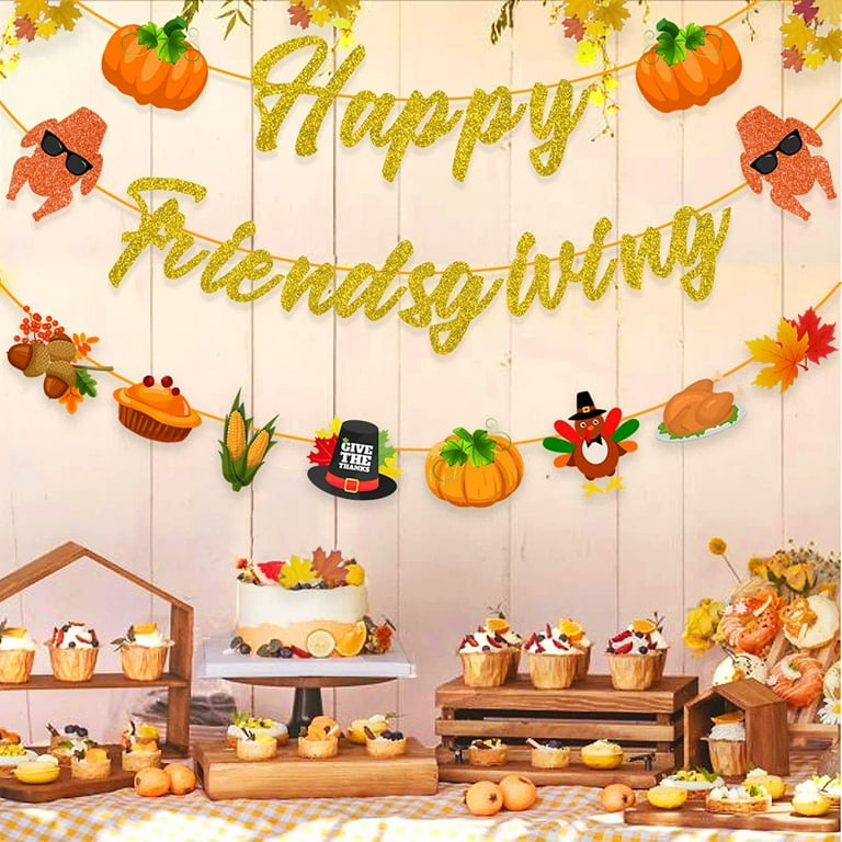 Give Thanks Fall Banner Decoration