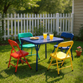 thumbnail image 5 of Homy Casa 5-Piece Kids Picnic Table and Chair Set, Folding Table for Backyard Play, Camping, Snacks, Crafts, 5 of 7