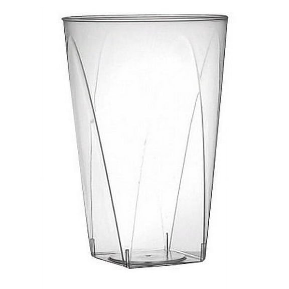 10oz. Clear Plastic Square Bottom Tumbler / Cup *Case of 100*