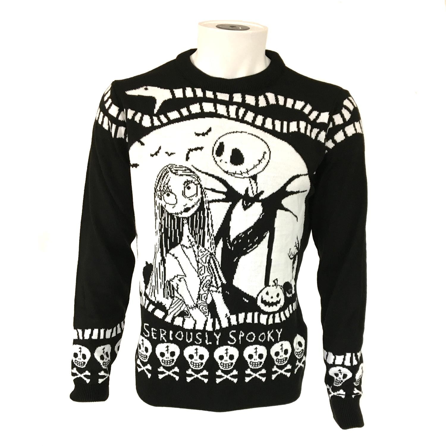 The Nightmare Before Christmas Christmas Jumper Sweater Seriously Spooky Men's 
