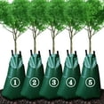 thumbnail image 1 of Sacs d'Arrosage pour Arbres de 20 Gallons, Réutilisables, Robustes, Sacs d'Eau à Libération Lente pour Arbres, Sacs d'Irrigation Goutte à Goutte en PVC de Qualité Supérieure, Lot de 5, 1 of 5