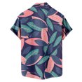 thumbnail image 5 of Men'S Casual Loose Fitting Short Sleeved Shirt Fashionable Lapel Shirt Top 3XL, 5 of 5