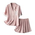 thumbnail image 1 of Conjuntos de pijamas de dos piezas para el hogar de servicio doméstico de dos piezas con pantalones cortos de manga corta sexys para mujer Fridja fhjkhfk457253, 1 of 1