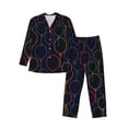 thumbnail image 1 of Balery Colorful Balloons Pijama para Hombre de Dos Piezas con Manga Larga, Conjunto de Dormir y Descanso Suave con Bolsillos-X-Large, 1 of 7